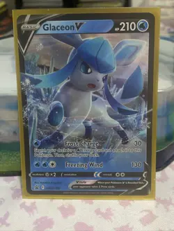 Pokemon TCG Glaceon V SWSH Black Star Promos SWSH196 Holo Promo NM - Image 1