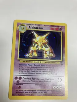 Pokemon Alakazam 1/130 Base Set 2 Holo NM - Image 1