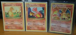 Pokemon Evolution Charizard, Charmeleon And Charmander 2016 Base Set - Image 1