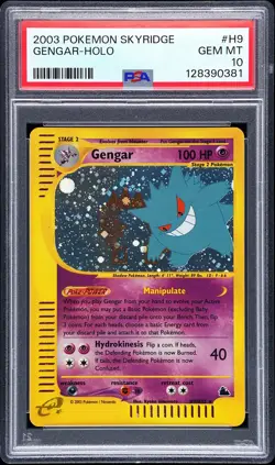 2003 POKEMON SKYRIDGE #H9 GENGAR-HOLO PSA 10 - Image 1