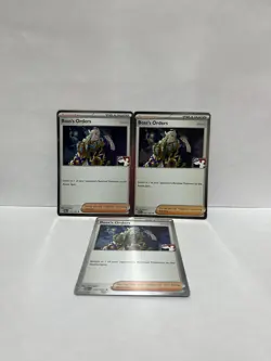 3x Pokemon Boss’s Orders Prize Pack Series 4 Holo 172/193 - Image 1