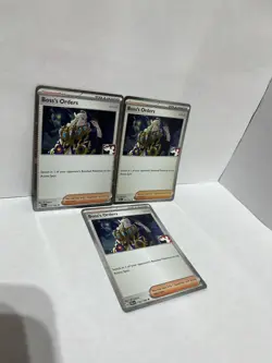 3x Pokemon Boss’s Orders Prize Pack Series 4 Holo 172/193 - Image 2