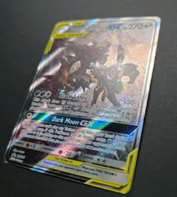 Pokemon TCG Umbreon & Darkrai GX Black Star Promo Tag Team Full Art SM241 - HP - Image 2