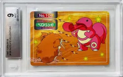 1997 Raticate vs Lickitung Topsun VS Pokemon Pocket Monsters #108 BGS 9 MINT - Image 1
