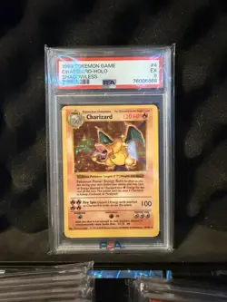 Charizard Shadowless 1999 Pokemon Base Set 4/102 Holo Rare PSA 5 - Image 1