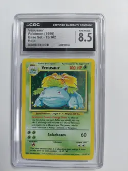 1999 Pokemon Base Set Venusaur #15/102 Holo CGC 8.5 - Image 1