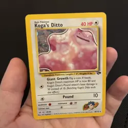 Pokemon TCG Koga's Ditto 10/132 Gym Challenge Holo Rare LP - Image 1