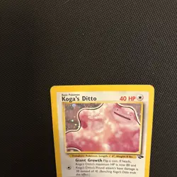 Pokemon TCG Koga's Ditto 10/132 Gym Challenge Holo Rare LP - Image 3