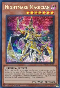 Yugioh! LP Nightmare Magician - MP24-EN093 - Prismatic Secret Rare - 1st Edition - Image 1