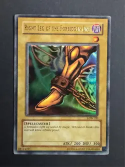 Yu-Gi-Oh Right Leg of the Forbidden One unlimited LOB-120 NM - Image 1