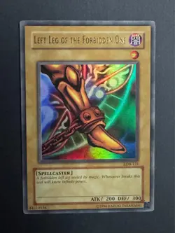YUGIOH LEFT LEG OF THE FORBIDDEN ONE LOB-121 ULTRA UNLIMITED ED NM - Image 1