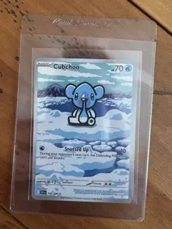 Pokemon TCG Cubchoo Illustration Rare Card 109/086 Sv: Black Bolt - Image 1