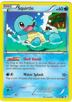 SQUIRTLE 29/149 B&W Boundaries Crossed Pokemon Card MINT - Image 1