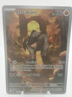 Terrakion White Flare 135/086 Illustration Rare Pokemon Card NM/Mint Condition - Image 2