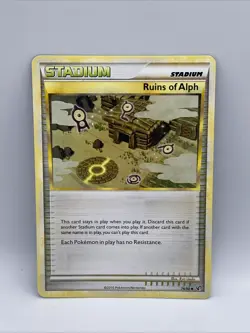 Ruins of Alph - Pokemon Card - 76/90 - HGSS Undaunted - Stadium Card - 2010 - Image 1
