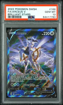 Pokemon 2022 PSA 10 Arceus V Alternate Art Brilliant Stars 166/172 Card - Image 1