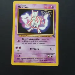 Pokemon Trading Card Game Mewtwo Black Star Promo 3 WB Pokemon First Movie NM - Image 1