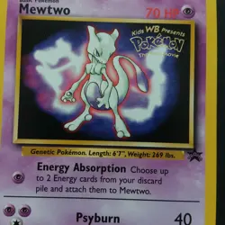 Pokemon Trading Card Game Mewtwo Black Star Promo 3 WB Pokemon First Movie NM - Image 3