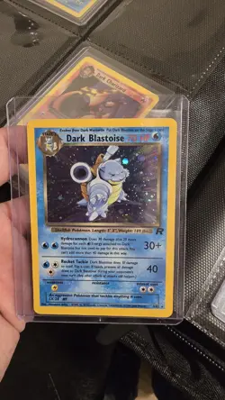 Pokemon Dark Blastoise Holo Rare TCG Card 3/82 LP (Excellent Condition) - Image 1