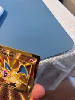 Pokemon TCG Pokemon Celebrations Charizard Premium Metal Gold Card *defect* - Image 2