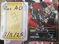 ST06-001 GQuuuuuuX Omega Psycommu LR+ Foil Gundam Card Game Clan Unity - Image 1