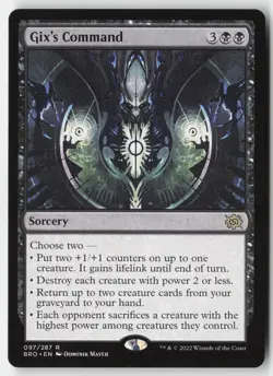 MTG - Gix's Command R The Brothers' War 97 LP-NM - Image 1