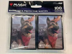 Ultra Pro Sleeves Fallout Dogmeat 100ct UP 38304 Dog Deck sleeve MTG Magic - Image 1
