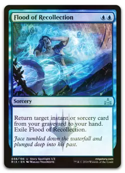 Flood of Recollection #38 (Foil) (NM) Rivals of Ixalan RIX Magic MTG - Image 1