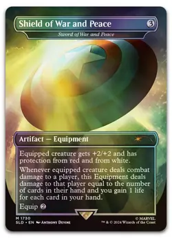 Shield of War and Peace - Sword of War and Peace (Rainbow Foil) NM Secret Lair D - Image 1