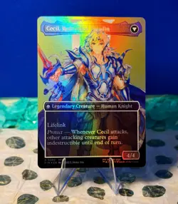 MTG -Cecil, Dark Knight (380)- (Borderless Foil)- Final Fantasy- Variants - Image 2
