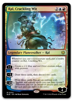 Ral, Crackling Wit #230 (Foil) (NM) Bloomburrow BLB Magic MTG - Image 1