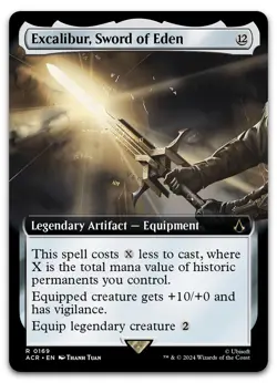 Excalibur, Sword of Eden (Extended Art) #169 (NM) Assassin's Creed ACR Magic MTG - Image 1