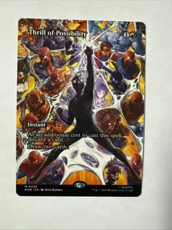 MTG magic SPIDERMAN mar MARVEL ETERNAL THRILL OF POSSIBILITY MAR #028 MYTHIC - Image 1