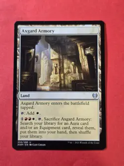 2021 Magic The Gathering Kaldheim #250 Axgard Armory, UC, Land, NF, cd1 - Image 1