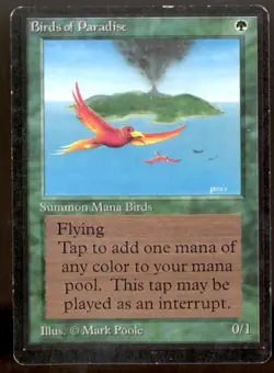 Magic MTG Beta Birds of Paradise LIGHTLY PLAYED LP - Image 1