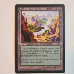 MTG - Magic the Gathering - Undiscovered Paradise - Land - Visions - Rare - Image 1