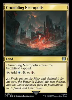 Hero Deal, English - 2 x MTG Crumbling Necropolis Commander: Lord of the Rings: - Image 1