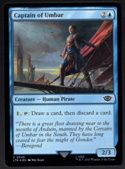 Catain of Umbar 0045 Common Foil Lord of the Rings MTG Near Mint - Image 1