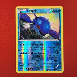 5-08-13 PWE pokemon unplayed 2015 primal clash 53/160 kyogre rare reverse holo - Image 1