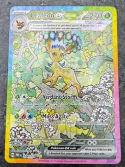 Leafeon ex - 144/131 - Pokemon Prismatic Evolutions Special Illustration Rare NM - Image 1