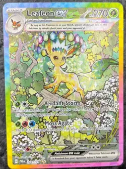 Leafeon ex - 144/131 - Pokemon Prismatic Evolutions Special Illustration Rare NM - Image 2