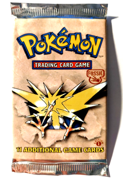 Original Pokemon TCG Fossil Booster Pack 1999 - Zapdos - 1st Edition. Heavy - Image 1