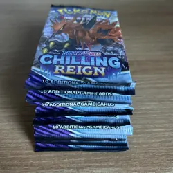 Pokemon Sword And Shield Chilling Reign Booster Packs Lot Of 12 - Image 1