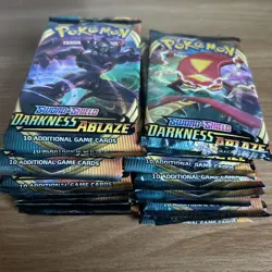 Pokemon Sword And Shield Darkness Ablaze Booster Packs Lot Of 24 - Image 1