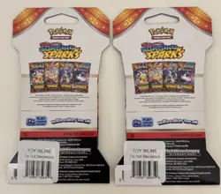Pokemon TCG: Scarlet and Violet Surging Sparks Sleeved Booster Pack Lot of 2! - Image 2