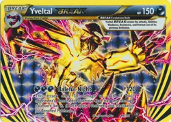 Yveltal BREAK - 66/114 - Rare BREAK LP, English Pokemon Steam Siege - Image 1