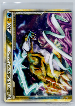 ULTRA RARE Raikou &Suicune Legend Set 92/95 93 Pokemon Holo HGSS Unleashed LP - Image 2
