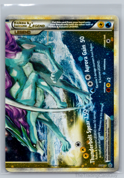 ULTRA RARE Raikou &Suicune Legend Set 92/95 93 Pokemon Holo HGSS Unleashed LP - Image 4