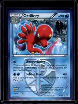 Octillery (Team Plasma) Plasma Blast Pokemon 19/101 Uncommon NM+ - Image 1