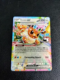 Pokemon TCG - Eevee ex 075/131 Play Stamped Prize Pack Series 7 Holo - Image 1